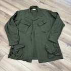 New ListingVTG MILITARY JACKET SHIRT VIETNAM ERA SLANT POCKETS RIP STOP POPLIN OG 107 Sz M