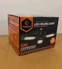 Torelli 3-wing LED CEILING LIGHT With 6500+ Lumen Output, Garage / Work Light