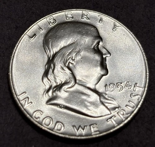 1954-D Franklin Half Dollar BU Uncirculated 90% Silver