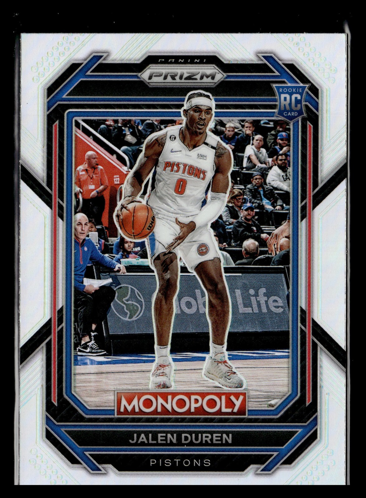 2022-23 Panini Prizm Monopoly Silver Rookie #27 Jalen Duren Detroit Pistons