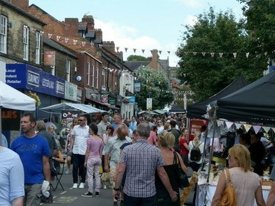 Photo 6x4 Belper Food Fair Held twice a year, with a variety of craft foo c2017