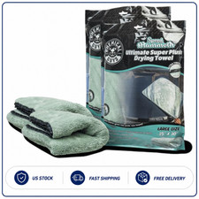 Chemical Guys Mic529 Super Plush Drying Towel 25x30 Olive Green 2 Pack