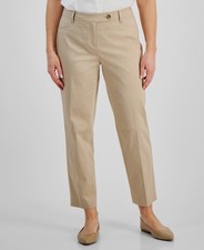 Jones New York Women's Beige Mid Rise Slim Ankle Pants Petite Size 12P