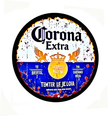 Corona Extra Vinyl Sticker Sign  Beer - Lager Brewery Mexico - Bar  Import Drink