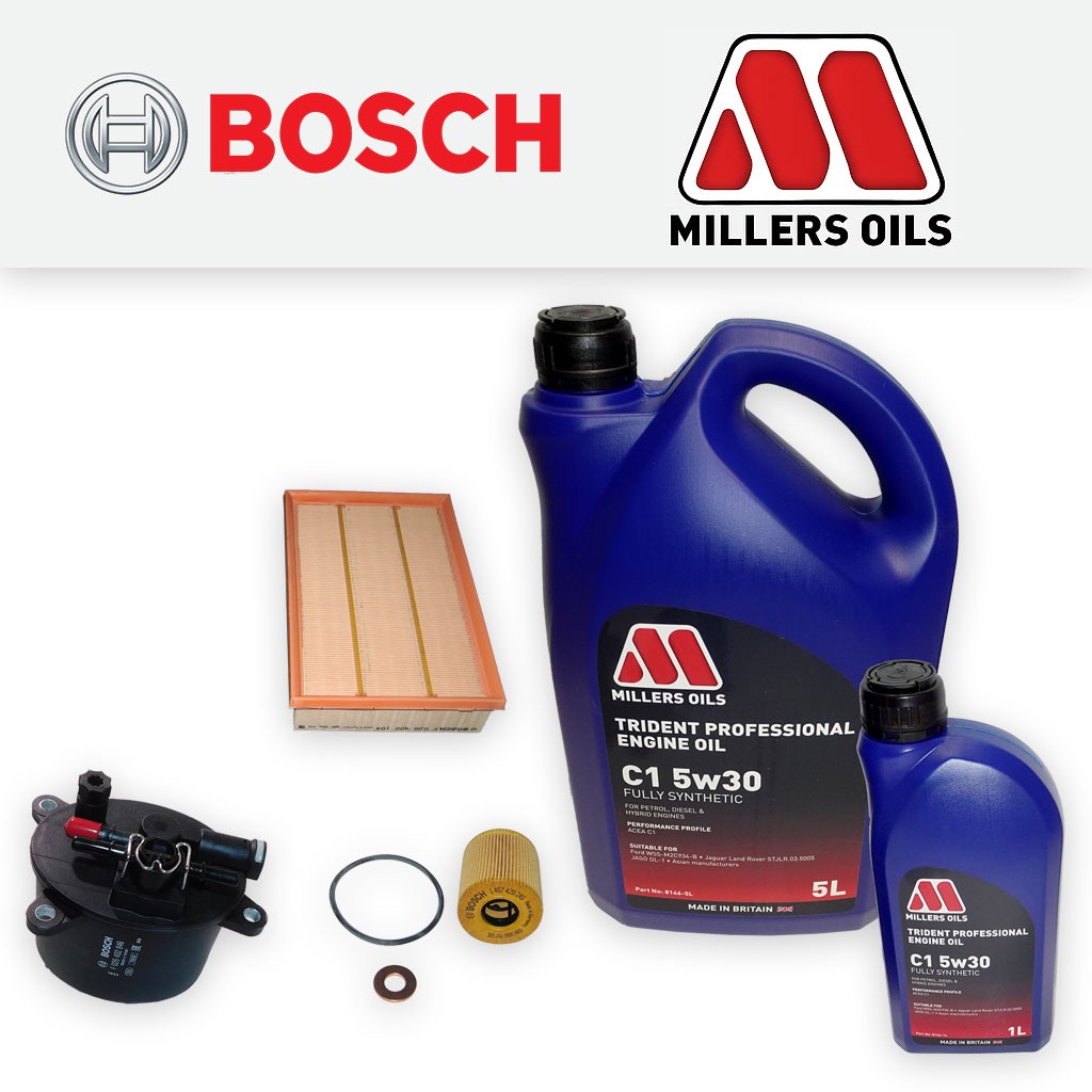SERVICE KIT for LAND ROVER FREELANDER 2 2.2 D OIL AIR FUEL FILTER +OIL 2010-2014