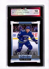 2019-20 OPC Glossy Quinn Hughes KSA 10 (Free Shipping $100+) BCGA6 #R-10