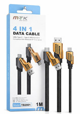 4 In 1 Data Cable For iPhone Charging Cable New USB+Type C - Type C For Samsung