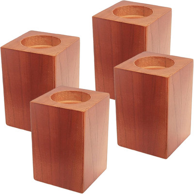 Wood Bed Risers, Furniture Risers-Heights 4.5 Inch Heavy Duty Risers for Sofa, T