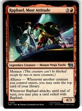 MTG Magic: The Gathering TMNT Card #101 Raphael, Most Attitude
