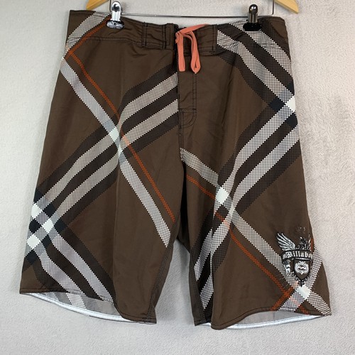 Billabong, Vintage Billabong Board Shorts Mens 38 Brown Joel Parkinson Swim Surf Trunks