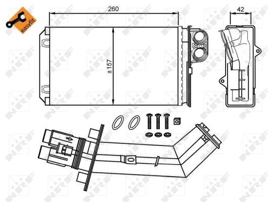 Fits NRF 54280 HEATER RENAULT LAGUNA 93-  ⭐UK Stock⭐