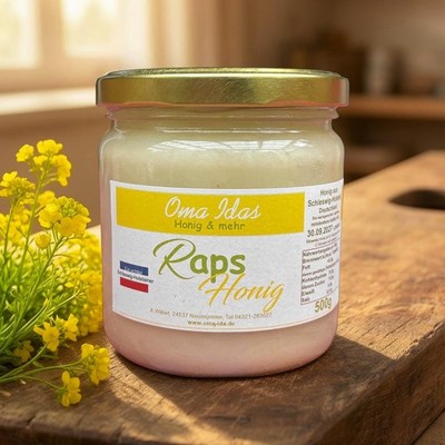 Rapshonig Angebot 4 x 500g Raps Honig aus Schleswig Holstein Bienenhonig Imker