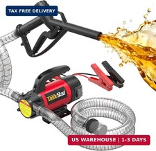 Diesel Transfer Pump Kit: 12V 13GPM Electric Fuel Transfer Pump with Fuel Nozzle