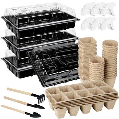 193 Pack Seed Starter Kit Including Seed Starter Tray Peat Pots for Seedlings