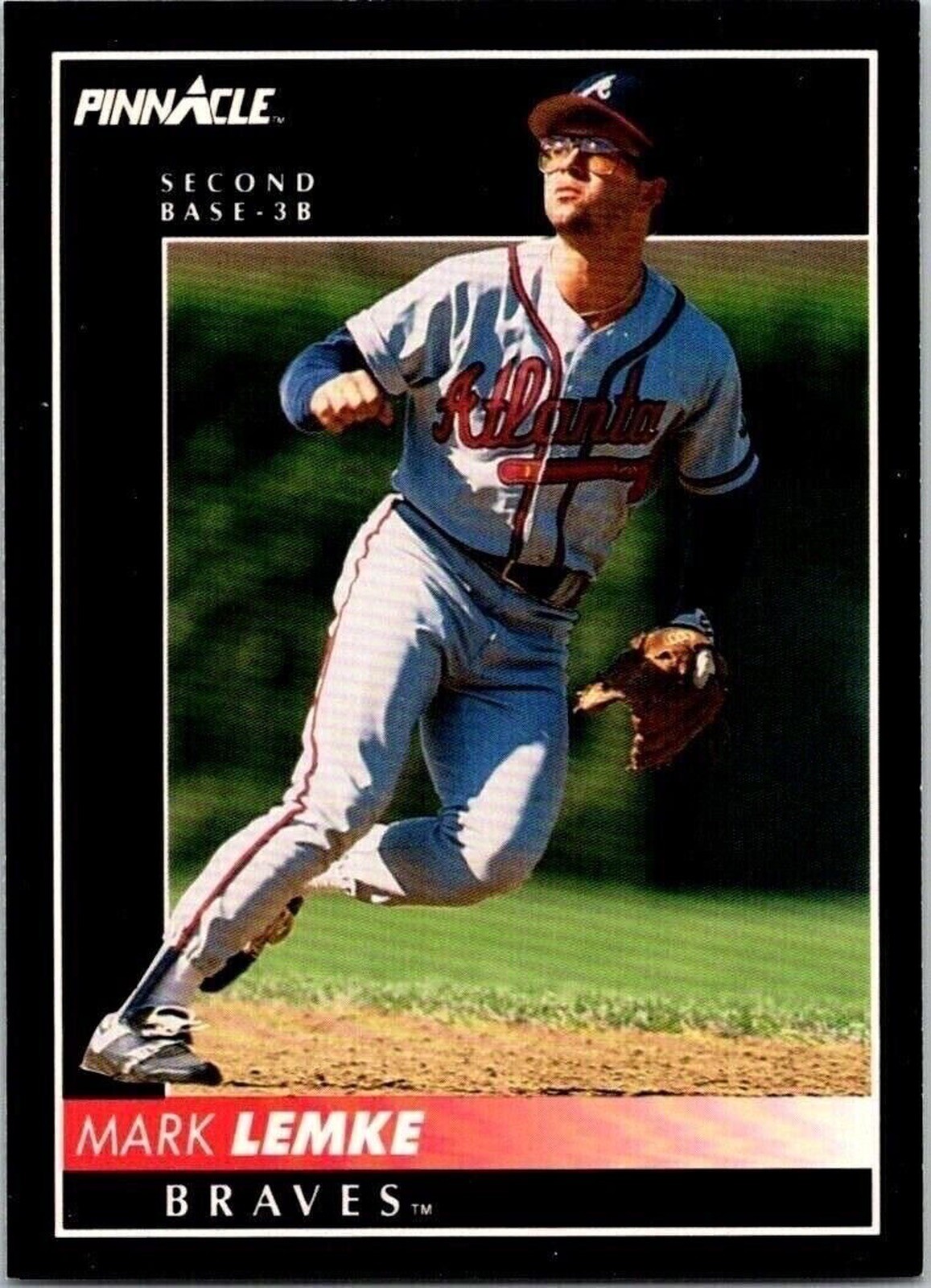 Mark Lemke Atlanta Braves 426 Pinnacle 1992 Baseball Card
