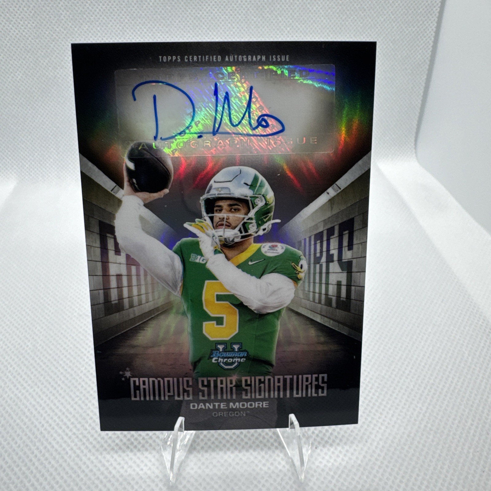 2025 Bowman Chrome U Football - #CSS-DM DANTE MOORE Auto - Campus Star Insert