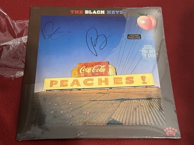 SIGNED COVER - The Black Keys - Peaches! - Limited Edition Blue Jay Vinyl LP