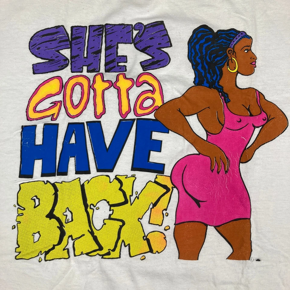 Camisa De Colección Shes Gotta Have Back Para Hombre XXL Blanca 1992 Sir Mix Un Lote Música Años 90 Foto 3 de 4
