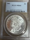 1882 P Morgan Silver Dollar PCGS MS-64