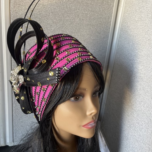 Sombreros Donna Vinci Couture Hopping/Estilo Negro H1050 Usados Nuevos Nunca Usados - Imagen 9 de 16