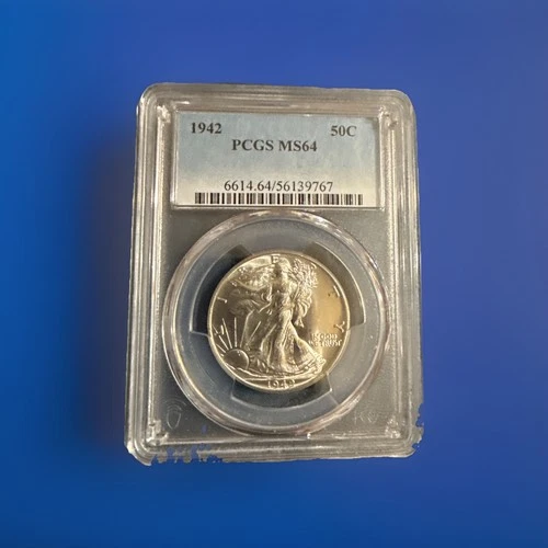 1942 Walking Liberty half dollar, PCGS MS-64 Beautiful Coin. 🗽🦅🔥🔥