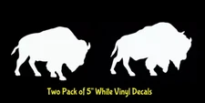 2 Pack Buffalo Bison Vinyl Decals Car Tablet Laptop Mug Window Tumbler Notebook