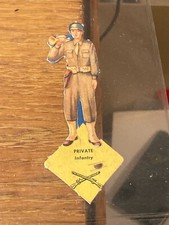 WW2 Die Cut Toy Cardboard Soldier - Private - Infantry