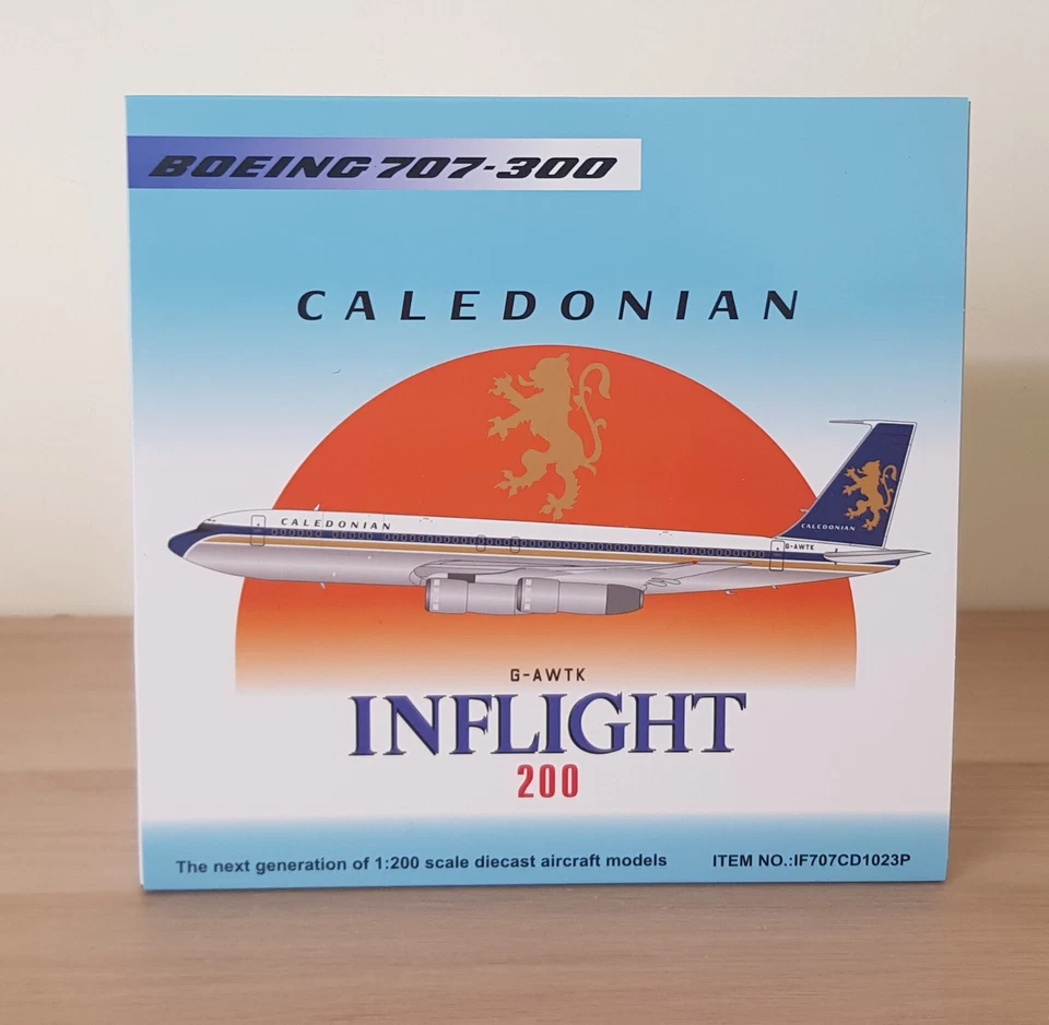 InFlight 1/200 IF707CD1023P, Boeing 707-349C Caledonian Airways G-AWTK - Immagine 2 di 4