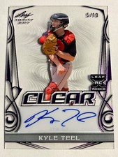 2023 Leaf Trinity Baseball KYLE TEEL Boston Red Sox Clear Autograph Auto 5/10