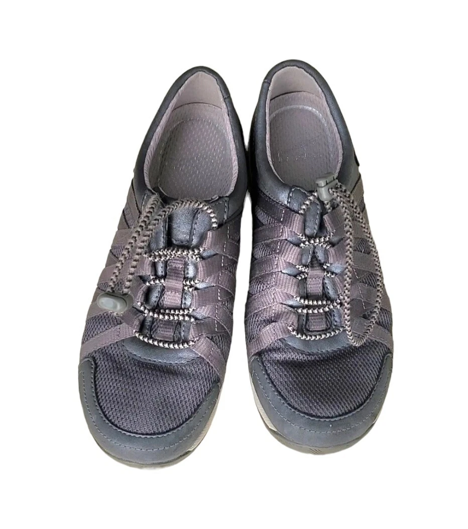 Dansko Sneakers Women s Size 36 Honor Suede Mesh Gray Bungee Tie