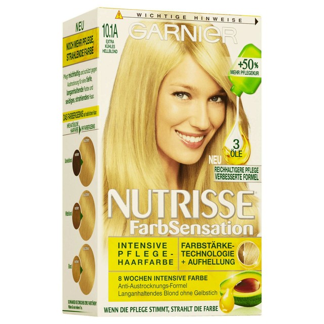 Garnier Nutrisse Creme 6.3 Golden Light Brown Permanent ...
