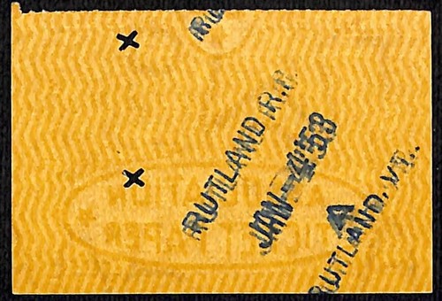 Group of 10 - Mostly 1953 Rutland Railroad Tickets / Stubs - Picture 18 of 20