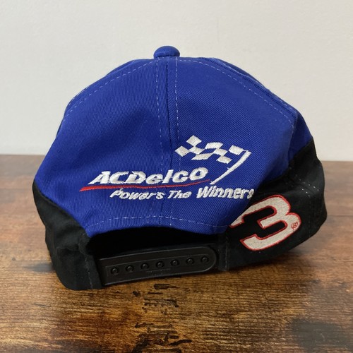Dale Earnhardt Jr. AC Delco Blue Hat #3 NASCAR Chase SnapBack VTG Car Print - Picture 3 of 6