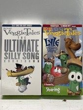 Lot of 2 VHS VeggieTales Lyle  The Kindly Viking/Ultimate Silly Song Countdown