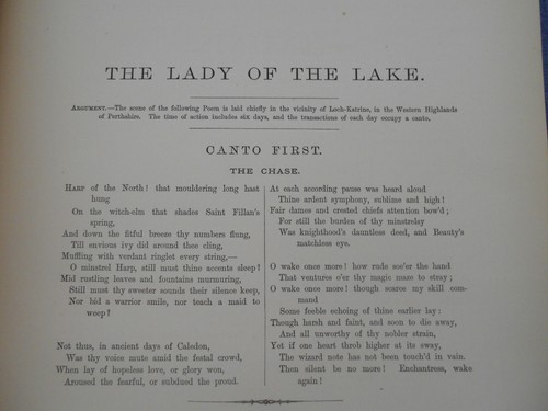 Very Rare 1885 The Lady Of The Lake by Sir Walter Scott with Music of Songs - Bild 4 von 6