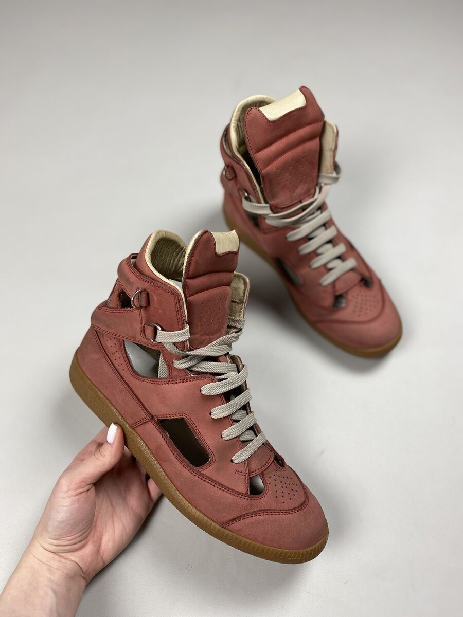 Maison Martin Margiela ladies high too cutout leather Maison Martin Margiela ladies high too cutout leather