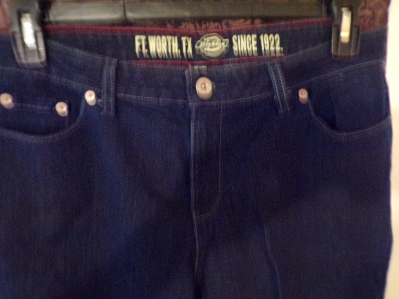 Dickies Curvy Jeans Women&rsquo;s 16 Reg Dark Wash Blue Denim Stretch