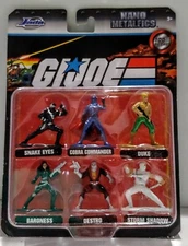 GI Joe 6 Mini Action Figures Nano Metalfigs 100% Die Cast NEW