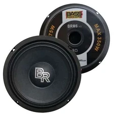 BR High Performance 6.5" 350W Max, 175W RMS Mid-Range Voice 8-Ohm Speaker BRM6v2