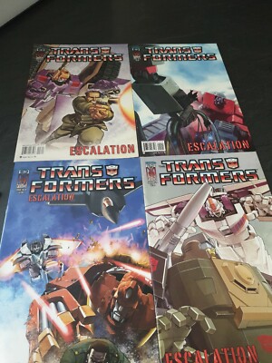IDW Comics Transformers ''Escalation'' #3 to 6 Variant Covers!! VG