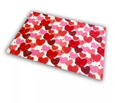 Heart Valentines Day Pink Red Lovers Gift Wrap Sheet - 2 sheets Wrapping Paper