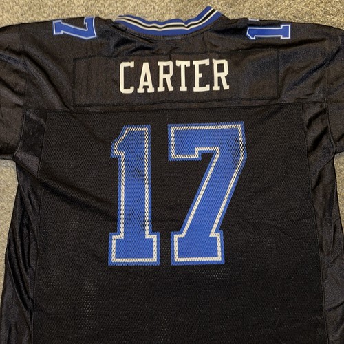 Dallas Cowboys Quincy Carter Jersey Mens Size Large Blue #17 Football - Picture 18 of 18