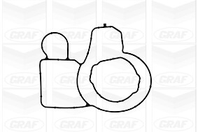 Pompe à eau pour refroidissement du moteur GRAF PA1039 à débit optimisé contre la surchauffe