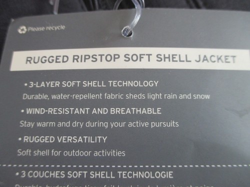 Eddie Bauer Men’s Rugged Ripstop Soft Shell Jacket Black Size 4XL NEW/Tags - Picture 4 of 14