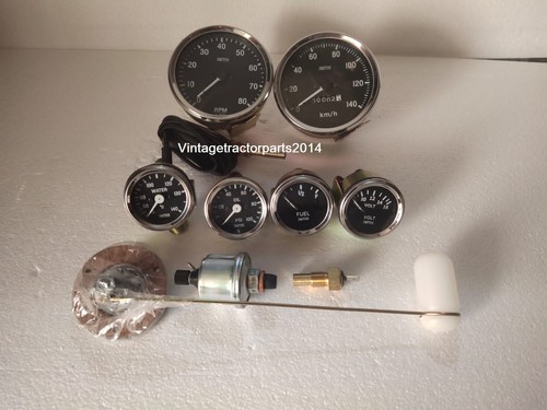 Smiths Replika Kit   Temp Öl Kraftstoff Volt Tacho 120 0 KMH 0 80 U