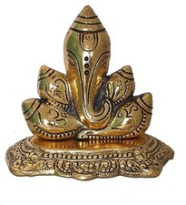 Lord Ganesh ji Statue Hindu God Sitting Idol Sculpture For Good Luck Success