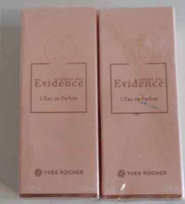 2 Yves Rocher Comme Une Evidence L'Eau De Parfum  Vaporisateur Spray  50ml