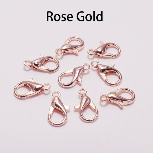 50Pcs 10~21mm Buckle End Connetors Lobster Clasp Hook Crafts DIY Jewelry Making - Picture 15 of 16