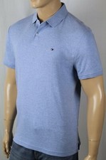 Tommy Hilfiger Blue Custom Fit Polo Interlock Shirt NWT