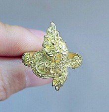 Ring Rare Dragon Holy Buddha Amulet Wealth Thai Rare Talisman Size US 8  #R023